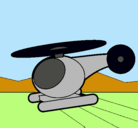 Dibujo Helicóptero pequeño pintado por danela777