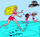 Dibujo Barbie de regreso a la playa pintado por Franci