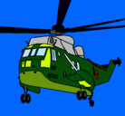 Dibujo Helicóptero al rescate pintado por mejor