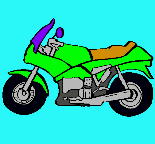 Dibujo Motocicleta pintado por lluis