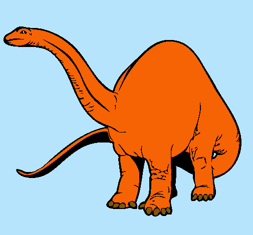 Dibujo Braquiosaurio II pintado por Enric