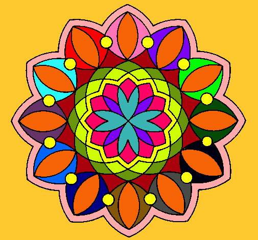 Dibujo Mandala 20 pintado por criistiina