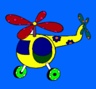 Dibujo Helicóptero adornado pintado por gabrielgcbyuy