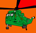 Dibujo Helicóptero al rescate pintado por KIKI