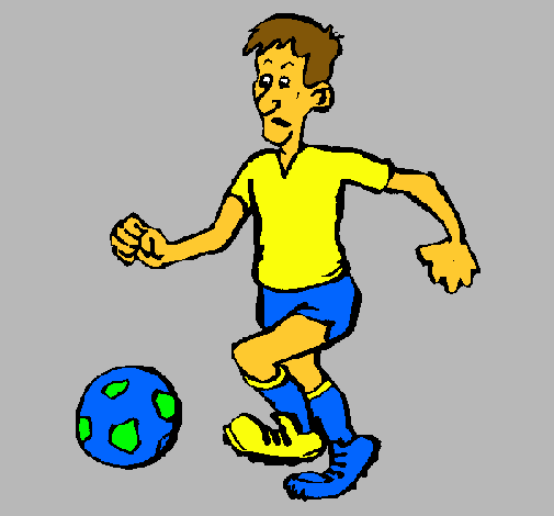 Dibujo Jugador de fútbol pintado por adri901