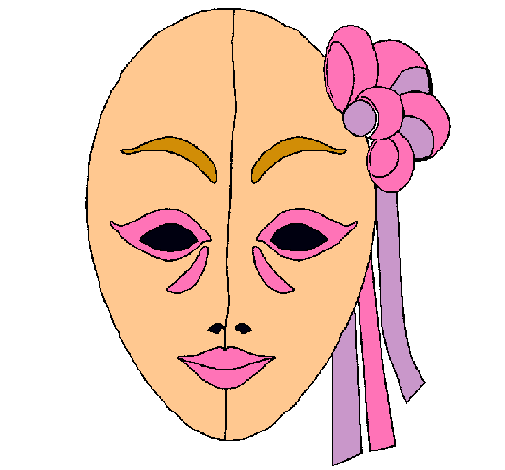 Dibujo Máscara italiana pintado por cloe