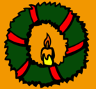 Dibujo Corona de navidad II pintado por jllamazaress