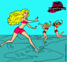 Dibujo Barbie de regreso a la playa pintado por jeanexis