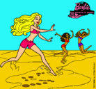 Dibujo Barbie de regreso a la playa pintado por meriem