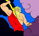 Dibujo Dios Zeus pintado por correcaminos