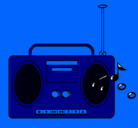 Dibujo Radio cassette 2 pintado por leiritawapitaxd