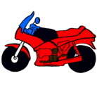 Dibujo Motocicleta pintado por sonic