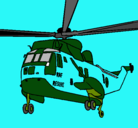 Dibujo Helicóptero al rescate pintado por kender