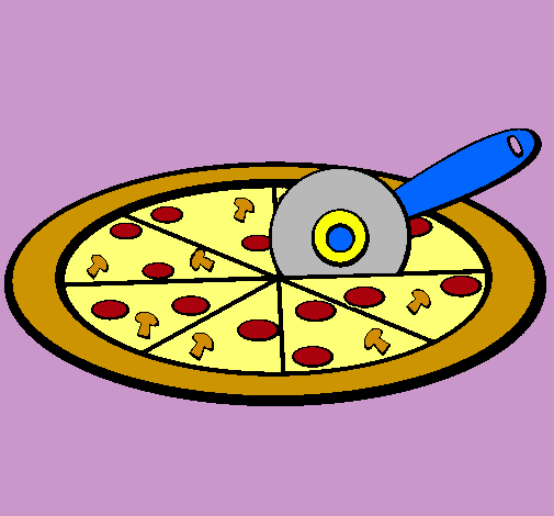Dibujo Pizza pintado por popalba