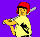 Dibujo Niño bateador pintado por layla