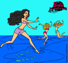Dibujo Barbie de regreso a la playa pintado por -belenxith
