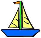 Dibujo Barco velero pintado por frank
