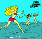 Dibujo Barbie de regreso a la playa pintado por Dieguitho1