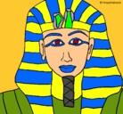 Dibujo Tutankamon pintado por almuuuuuuu