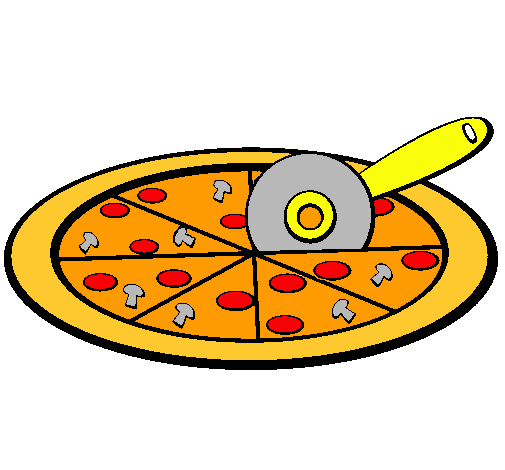 Dibujo Pizza pintado por anaeli