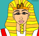 Dibujo Tutankamon pintado por SORA