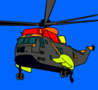 Dibujo Helicóptero al rescate pintado por marcmunuera