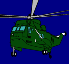 Dibujo Helicóptero al rescate pintado por micaela