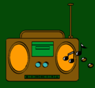 Dibujo Radio cassette 2 pintado por adrianalejandro
