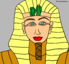 Dibujo Tutankamon pintado por miquel