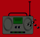 Dibujo Radio cassette 2 pintado por JAMELIS