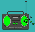 Dibujo Radio cassette 2 pintado por mathyaaz