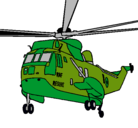 Dibujo Helicóptero al rescate pintado por jardy