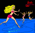 Dibujo Barbie de regreso a la playa pintado por aliz