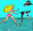 Dibujo Barbie de regreso a la playa pintado por sacharco