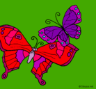 Dibujo Mariposas pintado por Cail