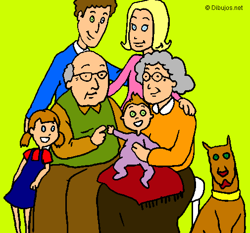 Dibujo Familia pintado por antia
