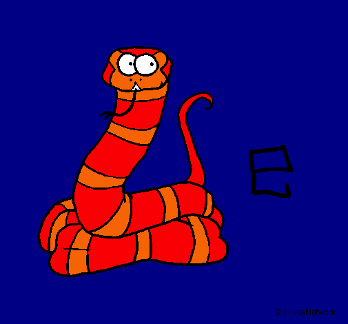 Dibujo Serpiente pintado por anivegas