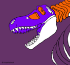 Dibujo Esqueleto tiranosaurio rex pintado por BENJAMIN