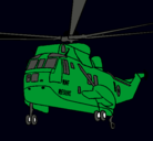 Dibujo Helicóptero al rescate pintado por derek