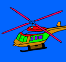 Dibujo Helicóptero  pintado por orangel