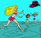 Dibujo Barbie de regreso a la playa pintado por kautar