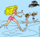 Dibujo Barbie de regreso a la playa pintado por  Periitha