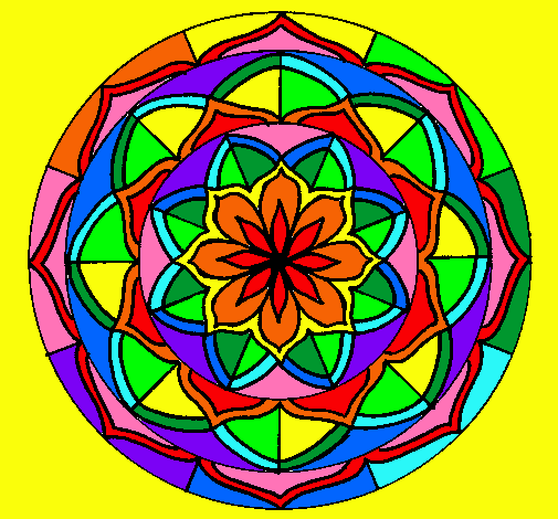 Dibujo Mandala 6 pintado por keketony