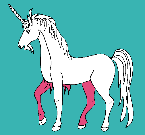 Dibujo Unicornio II pintado por TeeQ17