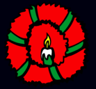 Dibujo Corona de navidad II pintado por amalia