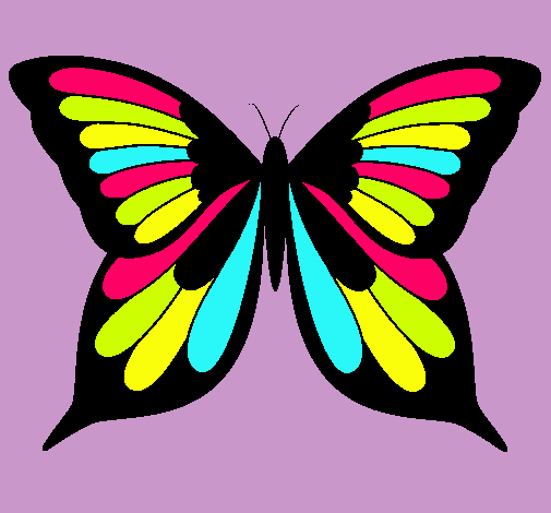 Dibujo Mariposa pintado por antia