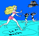 Dibujo Barbie de regreso a la playa pintado por yeraldin