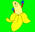 Dibujo Banana pintado por antia