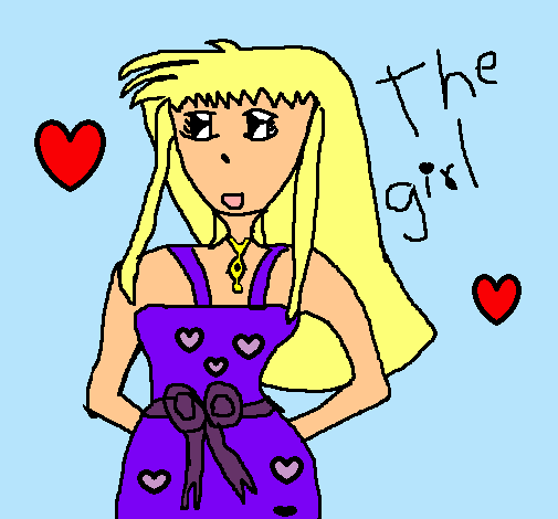 Dibujo The girl pintado por -Lorena-