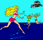 Dibujo Barbie de regreso a la playa pintado por ana000